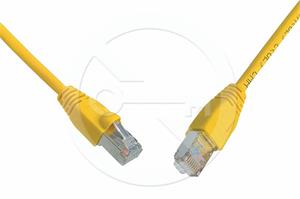 Solarix patch cable CAT5E SFTP PVC 0.5m yellow snag-proof