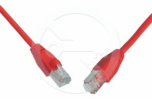 Solarix patch cable CAT5E SFTP PVC 2m red snag-proof