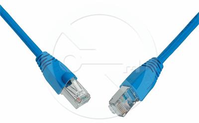 Solarix patch cable CAT6 SFTP PVC 0.5m blue snag-proof