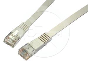 Solarix flat patch cable CAT5E UTP LSOH 0,5m grey non-snag-proof