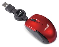 GENIUS mouse MicroTraveler V2 / wired / 1200 dpi / USB / red