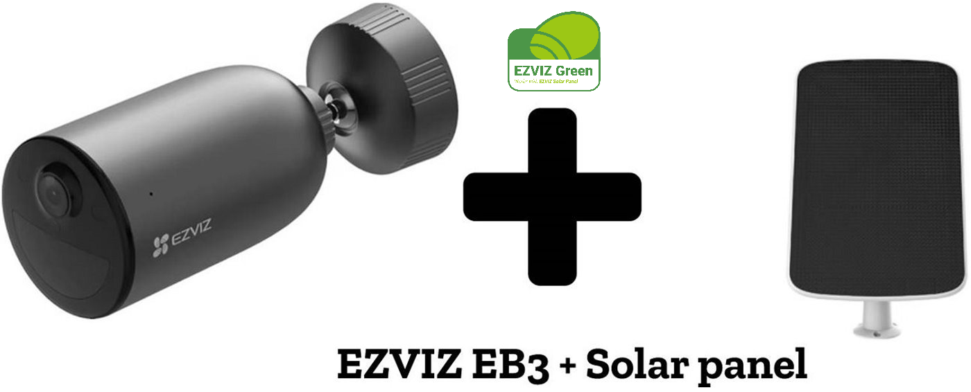 Ezviz EB3 - outdoor IP camera + solar panel