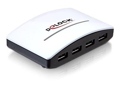 DeLock HUB USB 3.0 4-port external + power supply