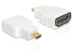 Delock HDMI adapter A / female> micro D / male, Ethernet (HEC)