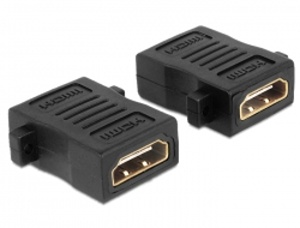 Delock Adapter HDMI A female> female with screw holes