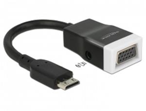 Delock adapter HDMI-mini C male> VGA female with audio