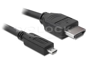 Delock HDMI 1.4 cable A / D male / male, length 1 meter