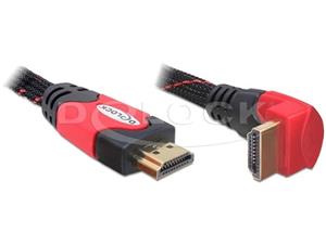 Delock HDMI 1.4 cable A / A male / male rectangular, length 1 meter