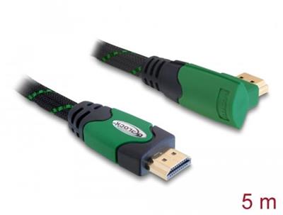 Delock Kabel High Speed HDMI with Ethernet – HDMI A samec > HDMI A samec pravoúhlý 4K 5 m