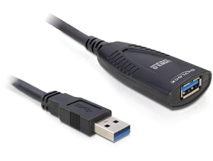 Delock USB 3.0 extension cable A/A, male/female, length 5m with active amplification