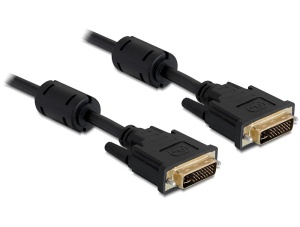 Delock connecting cable DVI-I 24 + 5 male / male, 3m