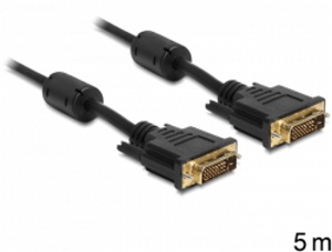 Delock connection cable DVI-D 24 + 1 male> male 5 m