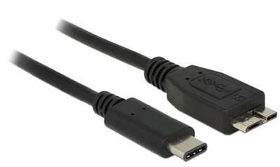 Delock kabel SuperSpeed USB 10 Gbps (USB 3.1, Gen 2) USB Type-C™ samec > USB type Micro-B samec 0.5 