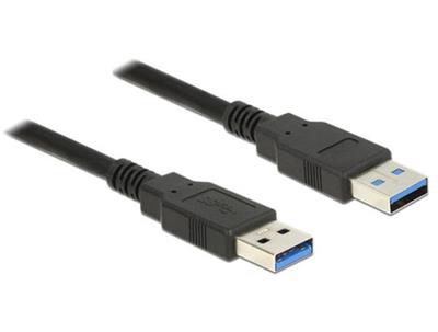 Delock Cable USB 3.0 Type-A male> USB 3.0 Type-A male 0.5 m black