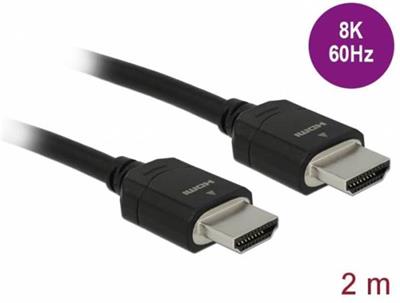 Delock High speed HDMI cable, 48 Gbps, 8K 60 Hz, 2 m