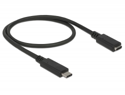 Delock Extension cable SuperSpeed USB (USB 3.1 Gen 1) USB Type-C ™ male> female port 3 A 0.5 m no