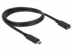 Delock Extension cable SuperSpeed USB (USB 3.1 Gen 1) USB Type-C™ male > female port 3 A 1.0 m no