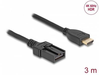 Delock Kabel HDMI automobilového typu se HDMI-A samec na HDMI-E samec, 3 m, 4K 60 Hz
