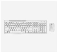 Logitech Silent Wireless Combo MK295, wireless keyboard + mouse, US, Off-White