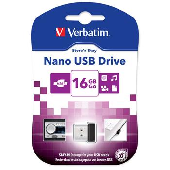 VERBATIM Store 'n' Stay NANO 16GB USB 2.0 black