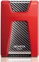 ADATA External HDD 1TB 2.5 "USB 3.1 DashDrive Durable HD650, red (rubber, impact resistant)