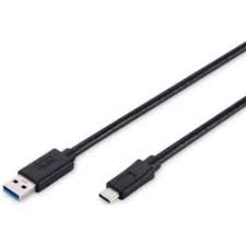 Digitus USB 3.1 Type-C connection cable, type C to A, M / M, 1.8 m, Super Speed, UL, bl