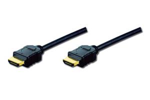 Digitus Highspeed Ethernet HDMI (1.4) connecting cable, 3x shielded, AWG 30, 2m, pos. contacts