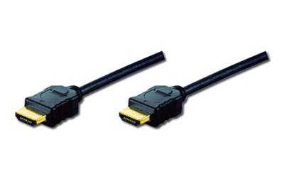 Digitus Highspeed Ethernet HDMI (1.4) connecting cable, 3x shielded, AWG 30, 3m, pos. contacts
