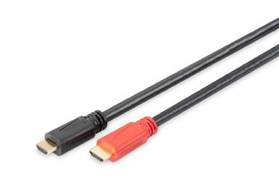 Digitus connection cable with Active amplification HDMI High Speed Ethernet Ultra HD 24p, 10M