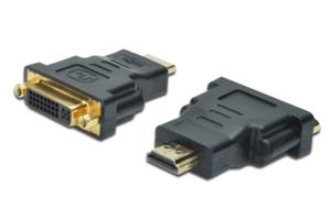 Digitus adapter HDMI A male / DVI (24 + 5) female, black / gray