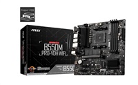 MSI MB Sc AM4 B550M PRO-VDH WIFI, AMD B550, 4xDDR4, VGA, mATX