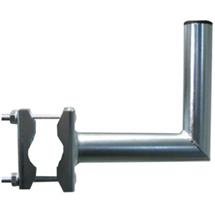 Antenna holder on balcony  L , lenght 35cm, height 20cm, d=42mm with serrated clamp