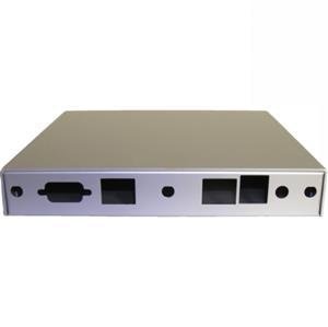 Mounting box CASE1D1U, 2x LAN, USB, Grey