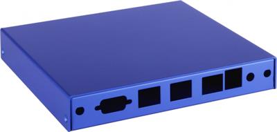 Mounting box CASE1D2BLUU, 3 LAN, 2 SMA, USB, Blue