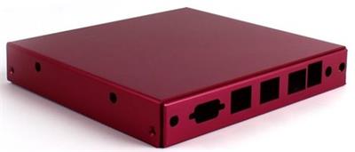 Installation box CASE1D2REDU6, 3 LAN, 6x SMA, USB, Red