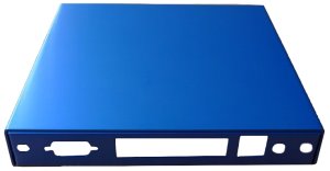 Installation box CASE1D4Blue, 4 LAN, 2x SMA, USB, Blue