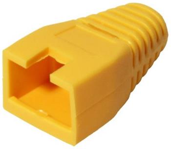 Protective cap for RJ45 with cut, yellow color