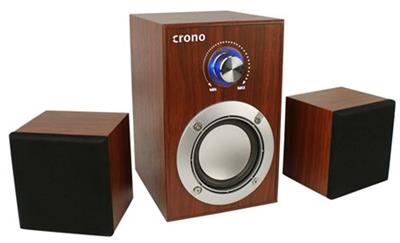 Crono CS-2106H - speakers 2.1, 10 W, brown