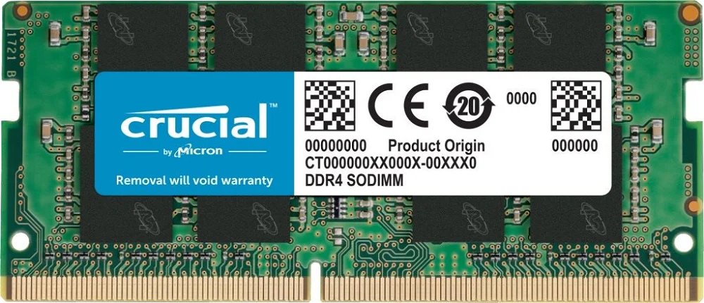 MICRON, Crucial SO-DIMM 8GB DDR4 2400MHz CL17 Single Ranked x8