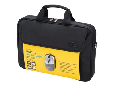DICOTA, Value Toploader Kit Bag 15.6 and Mouse