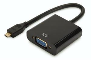 Digitus HDMI D (Micro-HDMI) to VGA Converter, audio