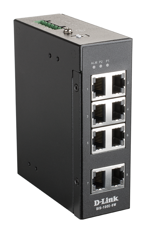 D-Link DIS-100E-8W 8 Port Unmanaged Switch with 8 x 10/100 BaseT(X) ports