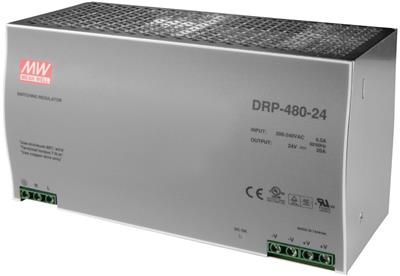 MEAN WELL DRP-480-24 Switching power supply for DIN rail, 480W, 24V