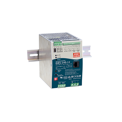 MEAN WELL DRS-240-48, DIN rail power supply, UPS, 48V, 240W