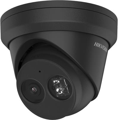 Hikvision IP turret camera DS-2CD2343G2-IU(2.8mm)(BLACK), 4MP, 2.8mm, audio, black, AcuSense