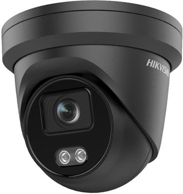Hikvision IP turret camera DS-2CD2347G2-LU(BLACK)(2.8mm)(C), 4MP, 2.8mm, mic, black, ColorVu