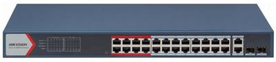 Hikvision DS-3E1326P-EI(B) PoE Smart managed switch, 24x PoE, 370W