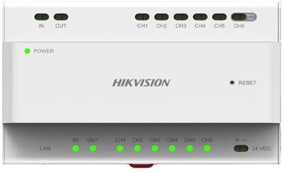 Hikvision DS-KAD706Y, audio-video and power distributor, up to 6 devices