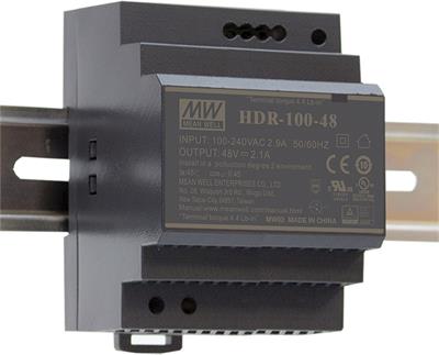 Hikvision DS-KAW92-4N, DIN rail power supply, 48V, 92W