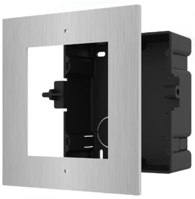 Hikvision DS-KD-ACF1/S - 1x frame for IP intercome - flush installation, stainless steel